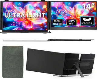 ROYY - Extensor de pantalla para laptop, monitor portátil 1080P FHD...