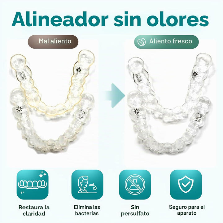 Weiss Naturals - Tabletas limpiadoras de retenedores, limpiador Inv...