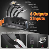 Nymzixt Cargador Solar Power Bank 20000mAh, Cargador Portátil con 4...