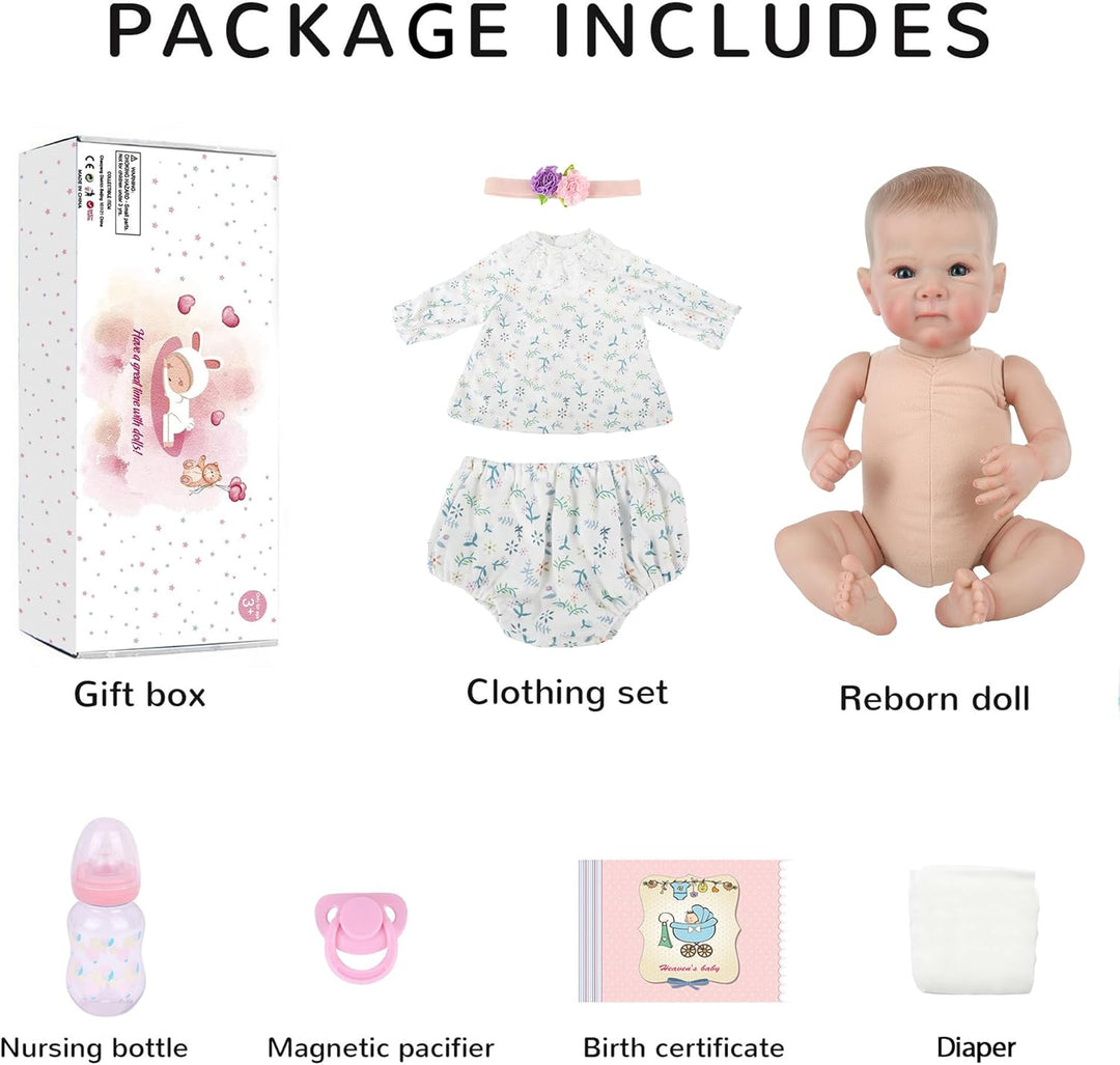WOOROY Muñecas Bebé Reborn Realistas, Muñeca de Bebé Niña Recién Na...