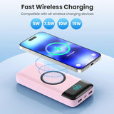 Cargador portátil inalámbrico 40800mAh para iPhone con 3 cables inc...