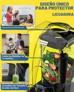 Licuadora comercial CRANDDI, 2200 W, licuadora de 80 onzas, control de 15