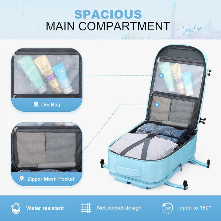 Maelstrom Mochila de viaje para mujeres y hombres, 35L Mochila impe...