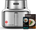 Cosori Freidora de aire icónica de acero inoxidable, 6.5 cuartos de galón