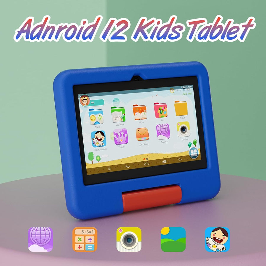 Tablet para niños, tableta Android de 7 pulgadas para niños, 4GB RA...