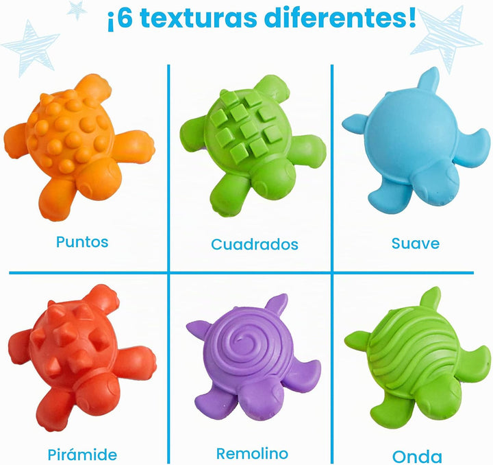 hand2mind Conjunto de Actividad Matemática de Tortugas Táctiles, Nú...