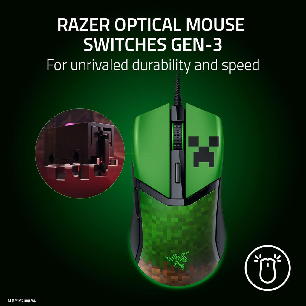 Ratón Razer Cobra con cable para juegos: 58g ultra ligero - Interru...