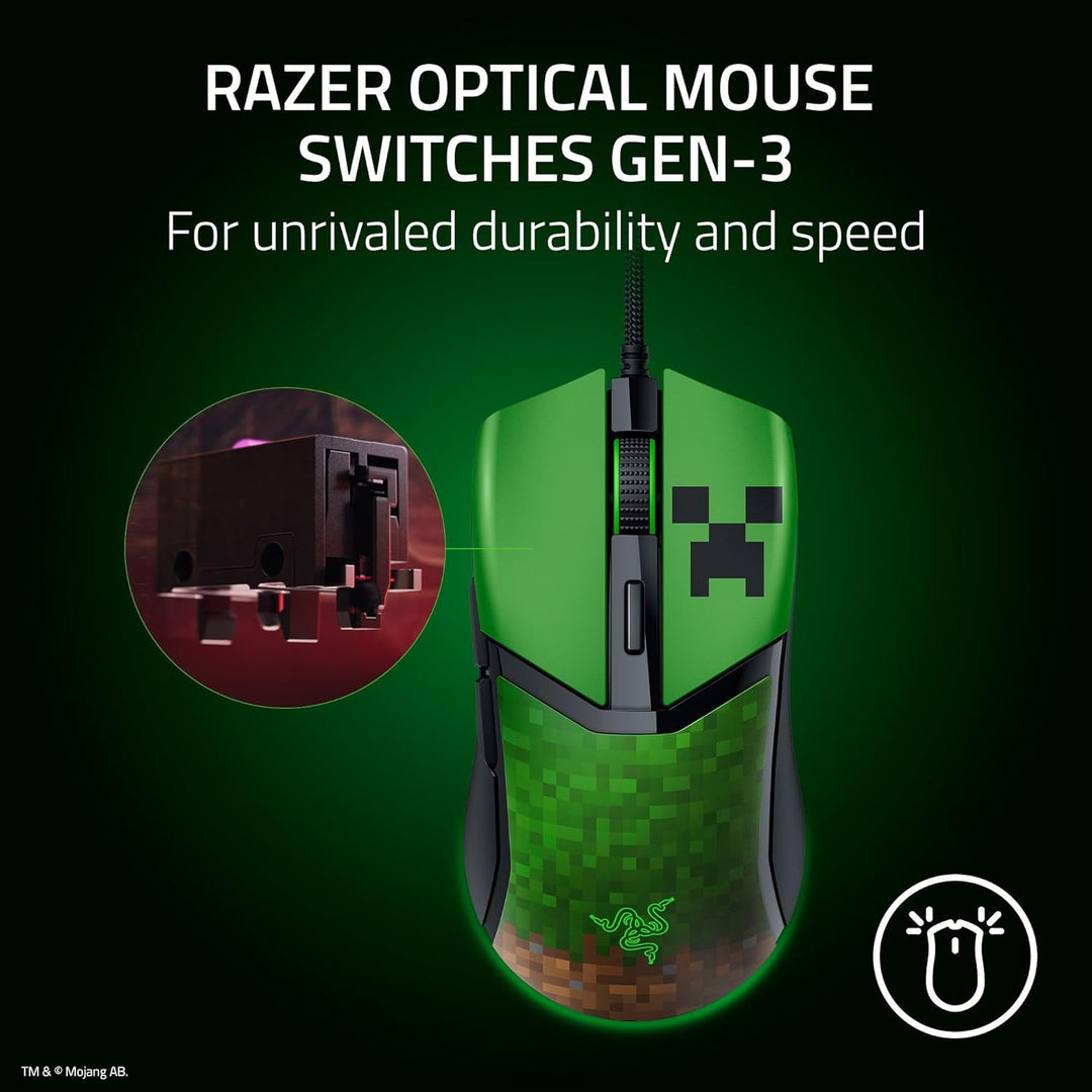 Ratón Razer Cobra con cable para juegos: 58g ultra ligero - Interru...