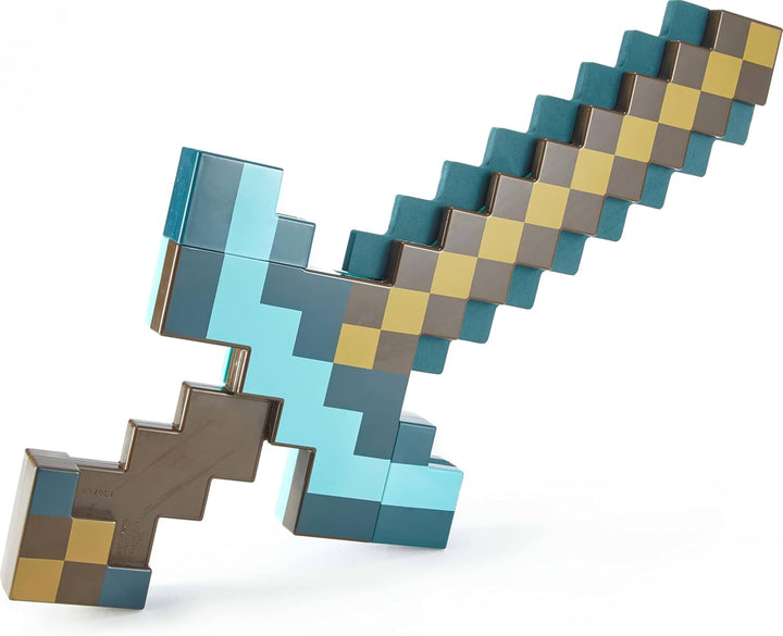 Mattel Minecraft Espada de Diamante Transformable y Pico Tamaño Inf...
