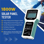 1800W Probador de panel solar MPPT multímetro fotovoltaico vatios