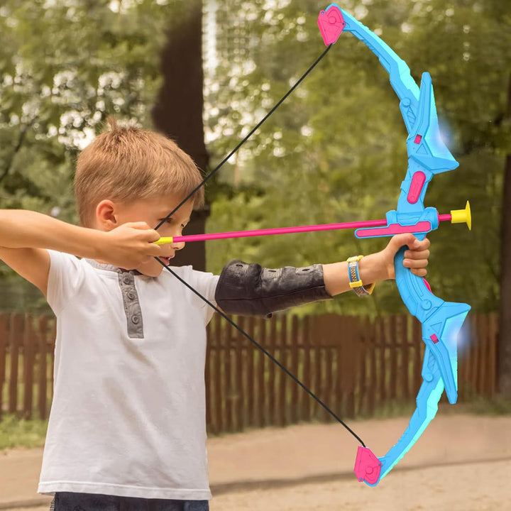 Ocditikl Juego de 2 arcos y flechas para niños, juego de tiro con a...