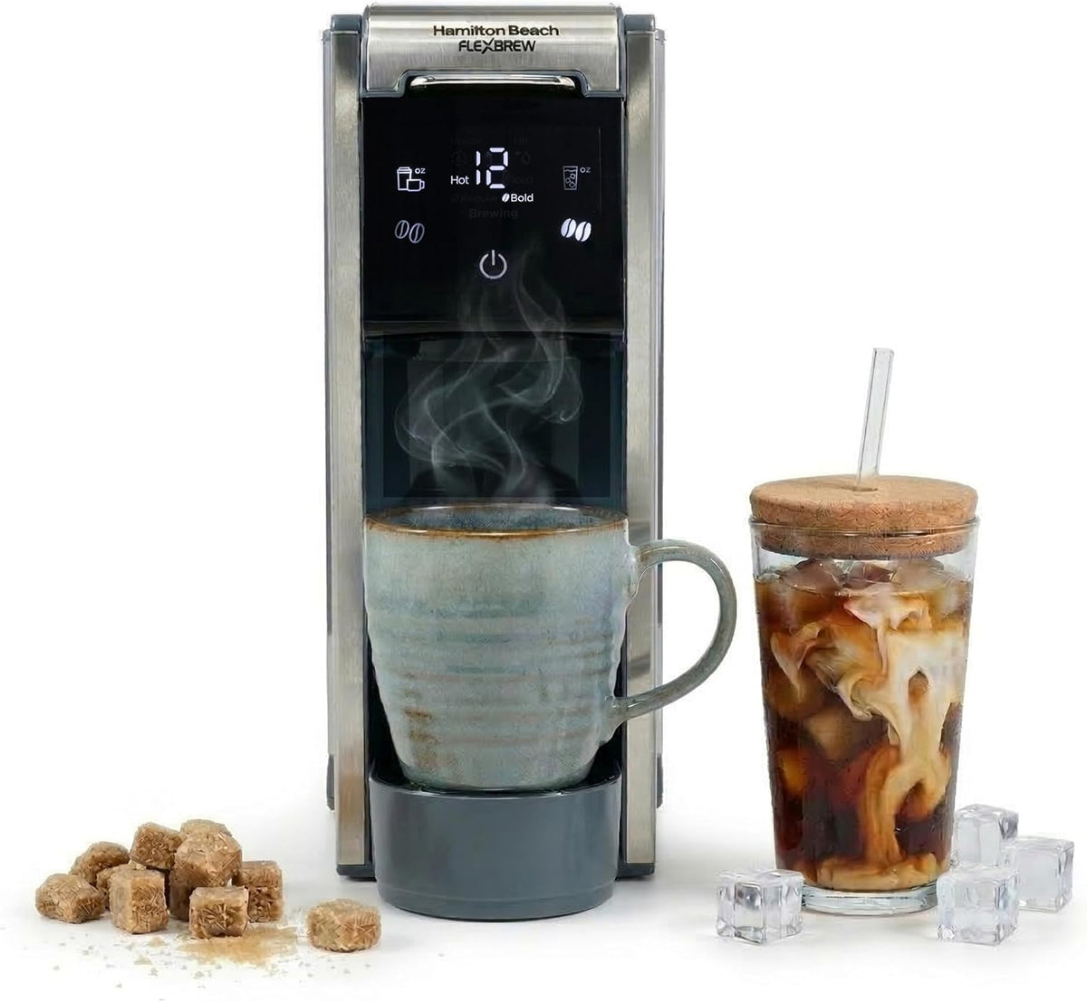 Hamilton Beach FlexBrew Advanced 4 en 1 cafetera de una sola porción