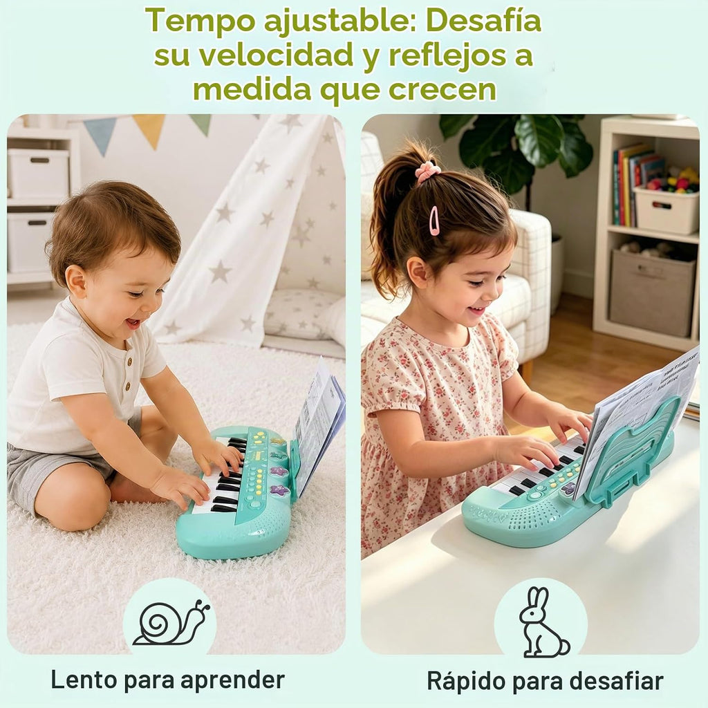 Sealive Teclado de Bebé para Niños Pequeños con Teclado de 24 Teclas para Niños de 1 a 3 Años