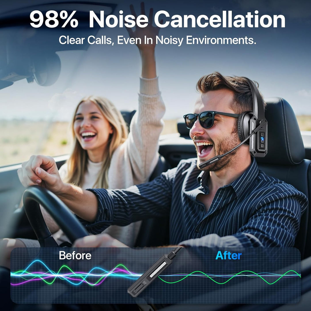 Trucker - Auriculares Bluetooth con micrófono auriculares