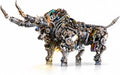 Rompecabezas de metal 3D para adultos, kits de modelo de bisonte, rompecabezas de metal 3D, toros mecánicos, bloques de construcción, montaje difícil de bricolaje, regalos de alta gama para hombres