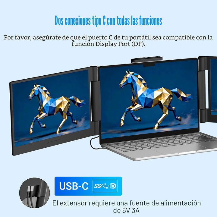 Funhill Extensor de pantalla para computadora portátil de 14 pulgad...