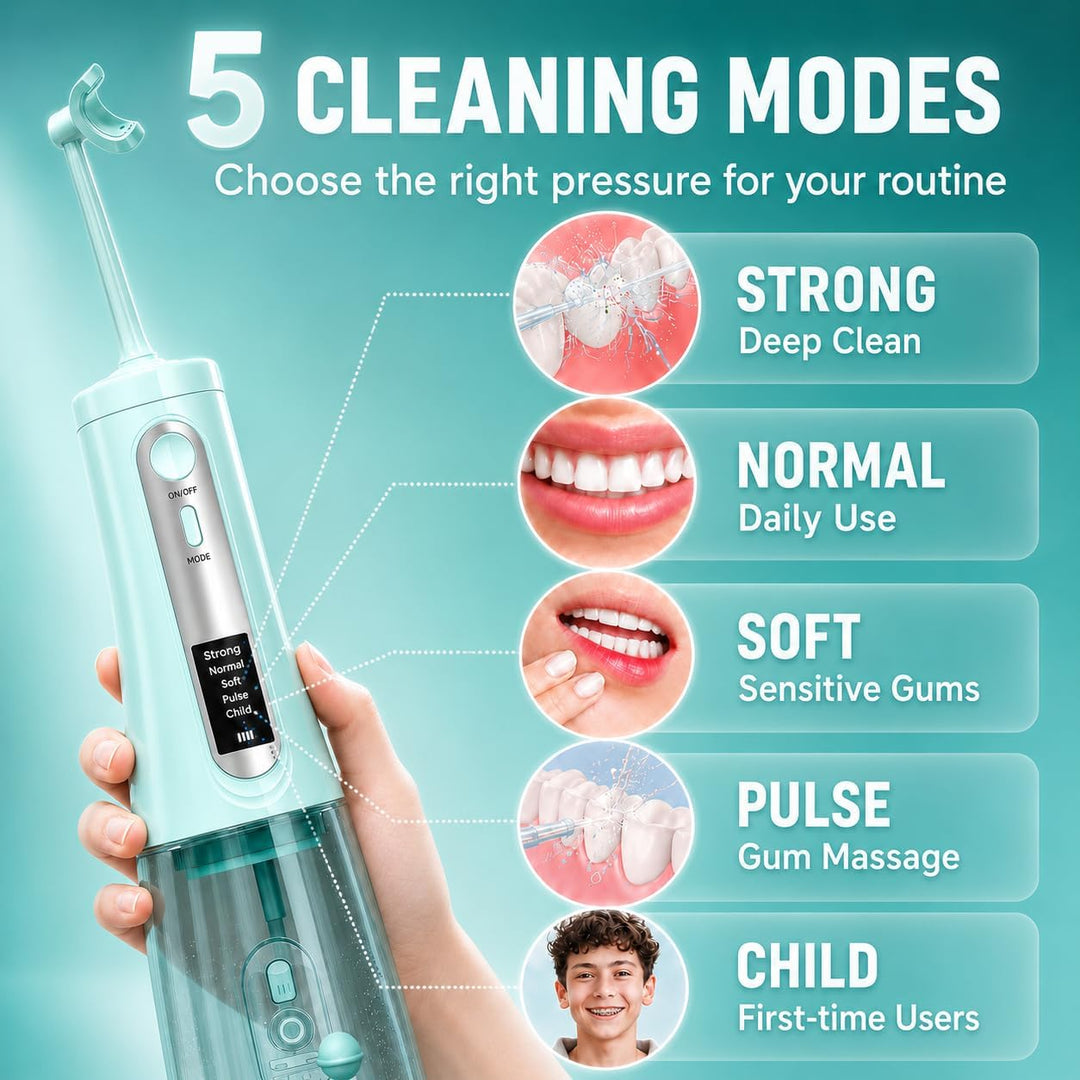 Flosser de agua, selección de hilo dental avanzado inalámbrico para...