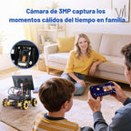 4 en 1 ESP32 Smart Camera Solar Robot Car, 4WD Kit de robótica de coche con control remoto para niños de 8 a 12 y 16 años, programación electrónica, kit de codificación científica de juguete STEM compatible con Arduino/Scratch/Phython