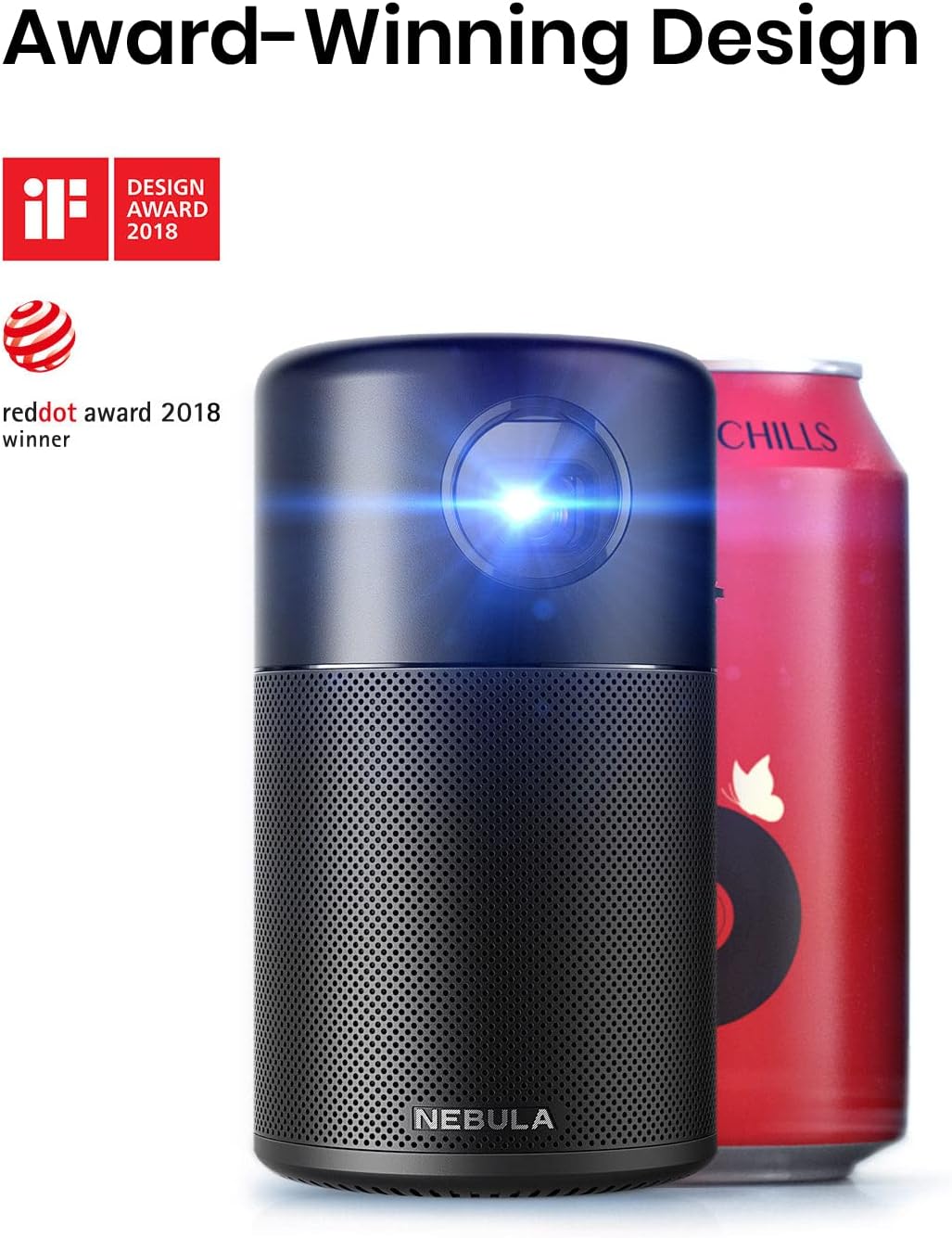 Anker NEBULA Capsule, mini proyector inteligente Wi-Fi, proyector p...