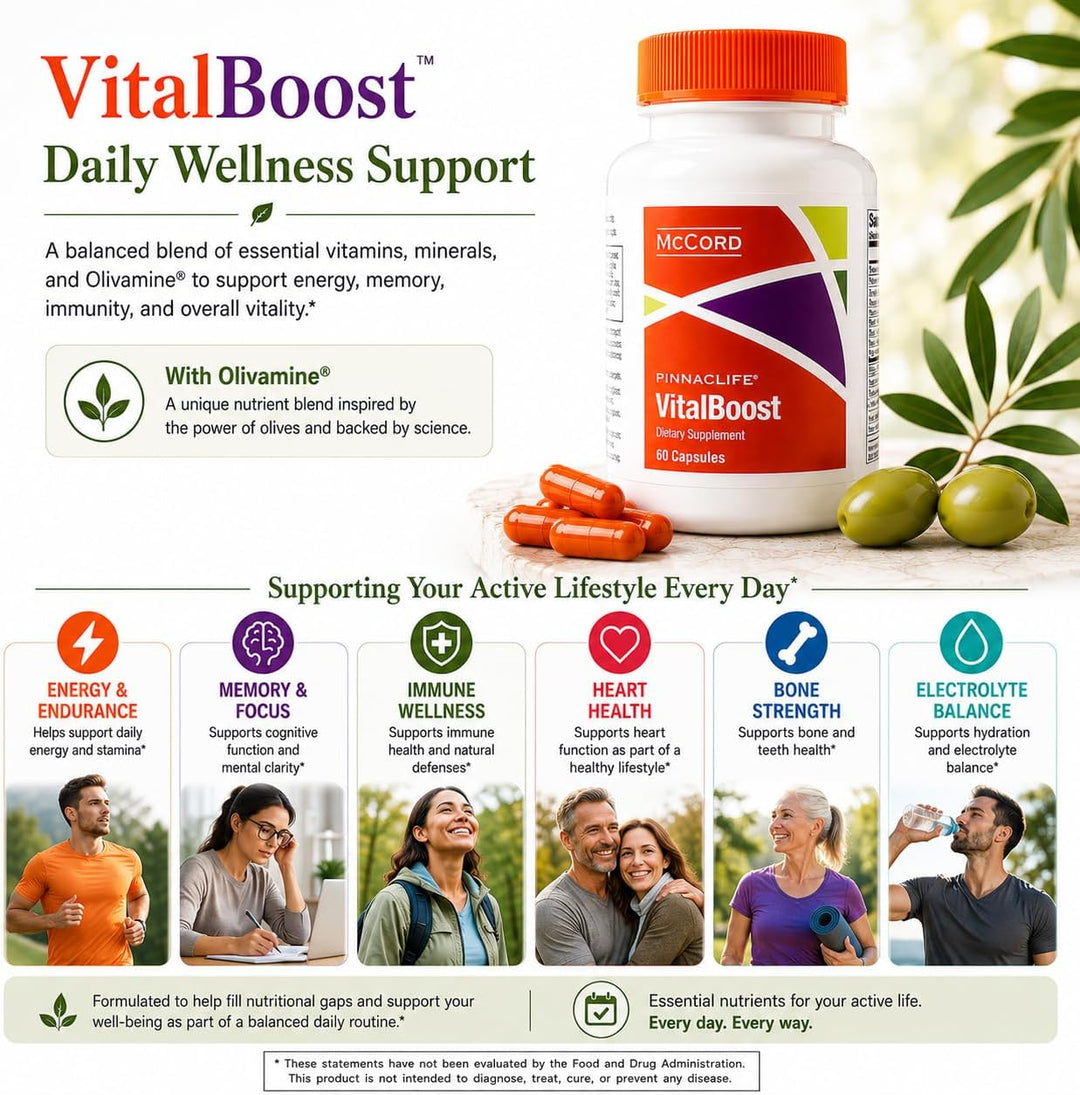 Extracto de hoja de olivo VitalBoost \u2013 Apoya el crecimiento ce...
