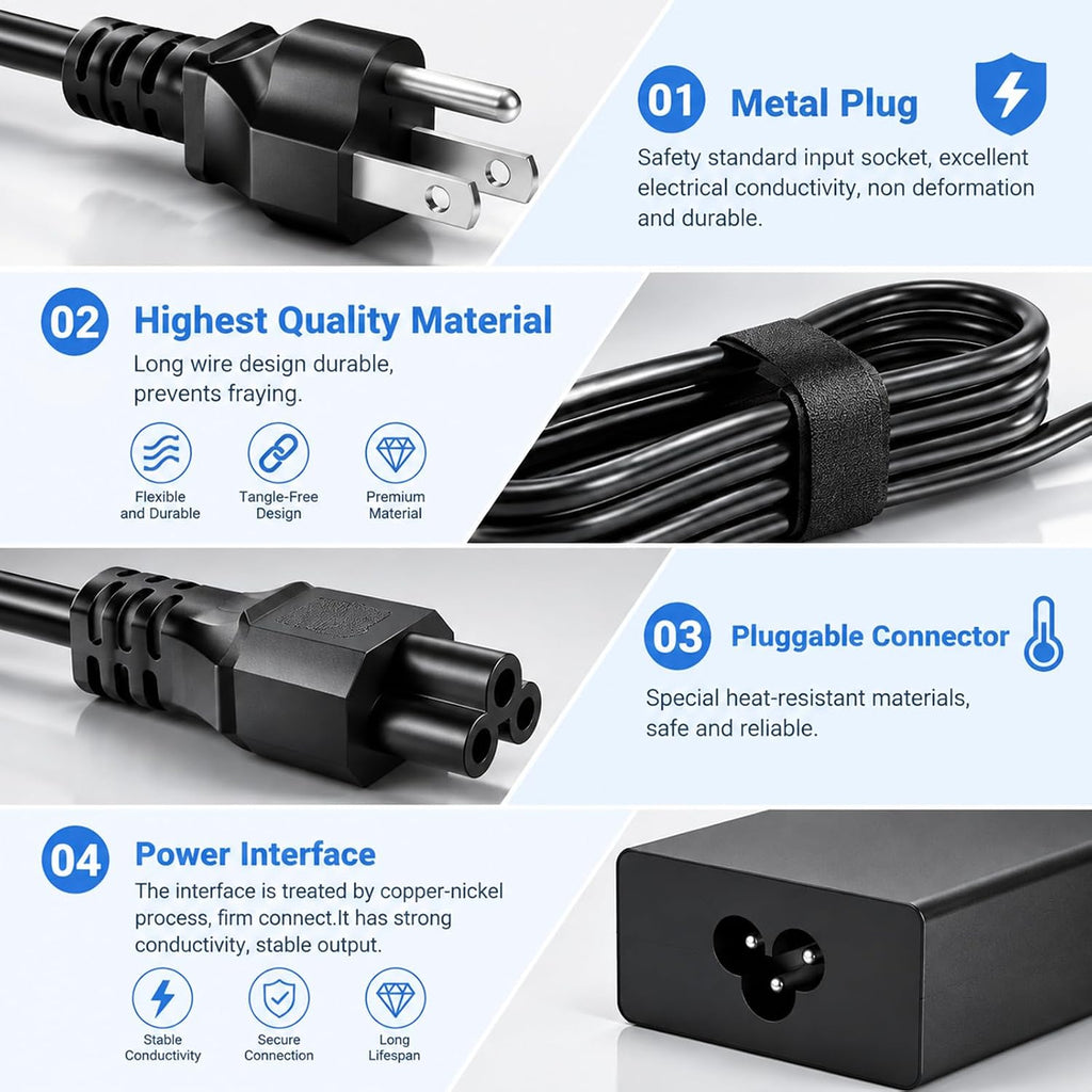 Cargador USB-C de 100 W para Lenovo IdeaPad 5 Pro 16 Yoga Slim 7 Pro 14IAP7