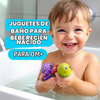 Juguetes de baño sin agujeros para 18 meses, juguetes de
