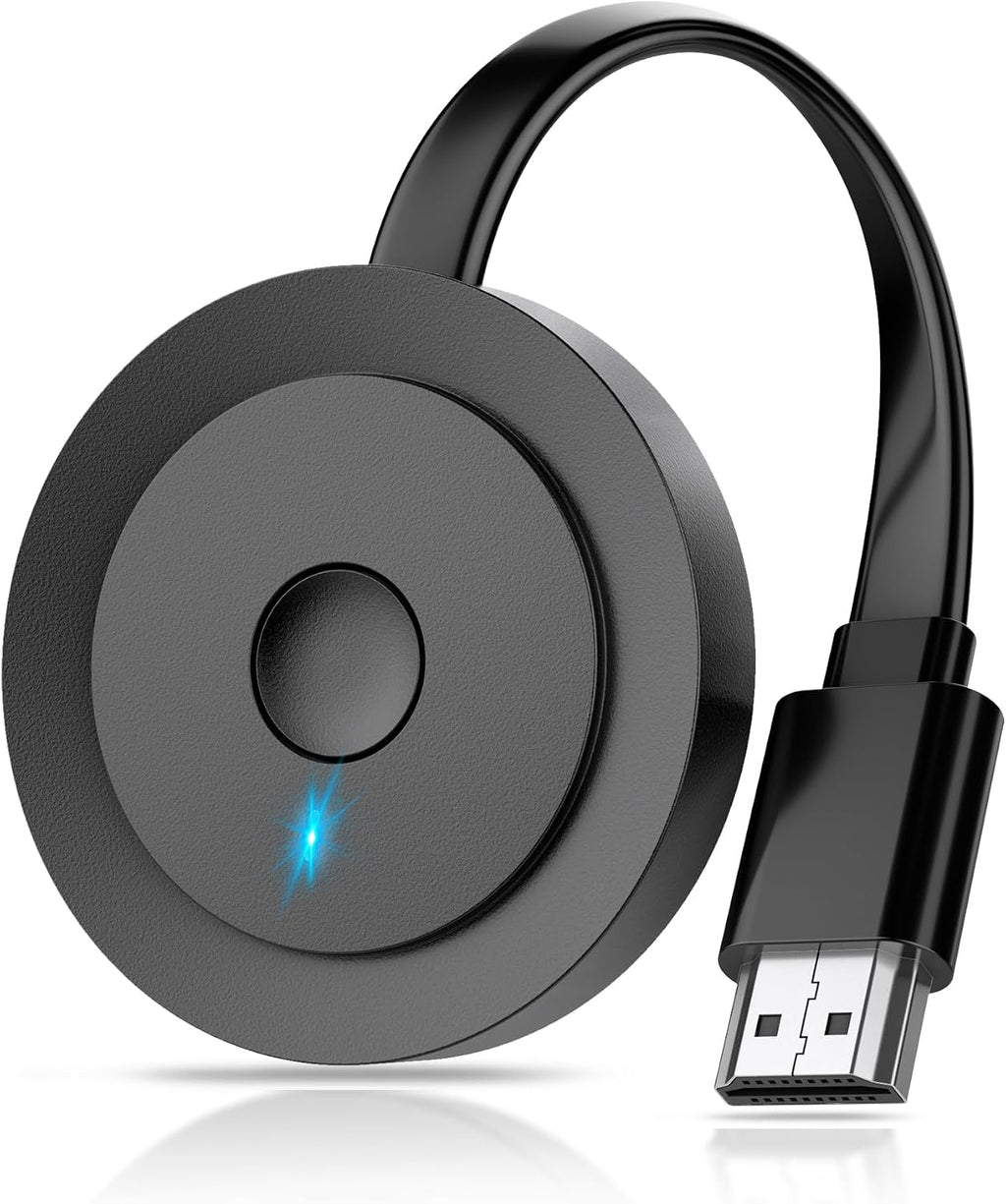 Adaptador de pantalla HDMI inalámbrico 4K, SOCLLLife Screen Casting Dongle para i-Phone, Android, portátil, PC a HDTV/proyector/monitor, compatible con Airplay, Miracast, DLNA para películas, videos