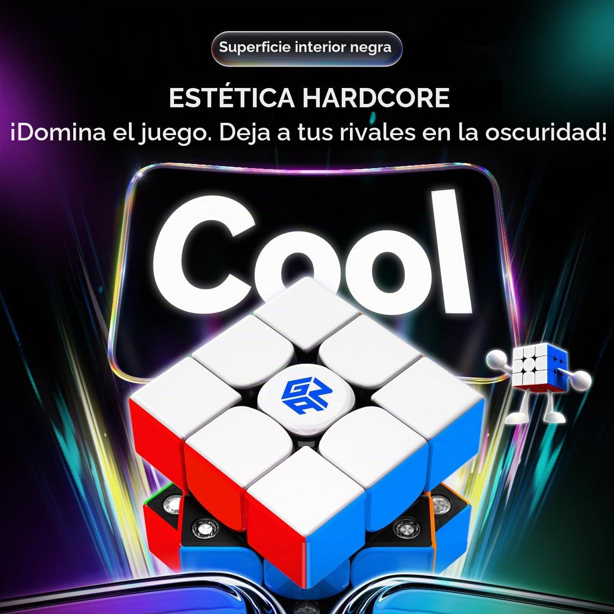 GAN V100 Leap, 3x3 Speed Cube Puzzle magnético para Cubers