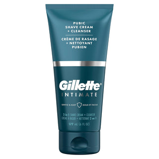 Gillette Intimate 2 en 1 Crema de Afeitado Púbico + Limpiador, Fórm...