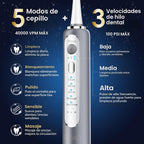 Cepillo de dientes eléctrico con hilo dental combinado, cepillo de dientes