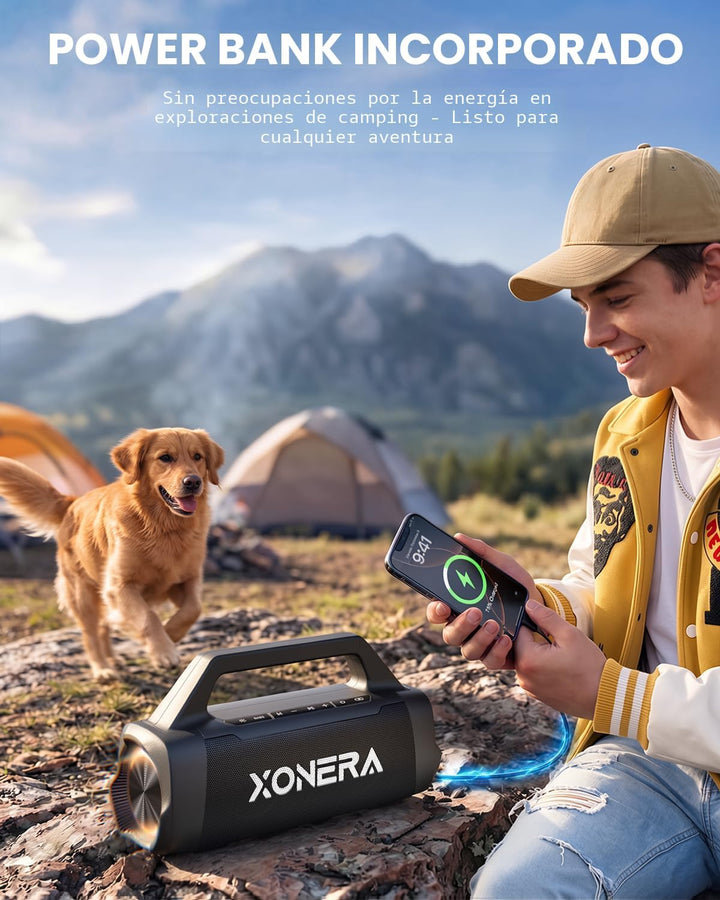 Xonera Altavoces Bluetooth inalámbricos, altavoz potente de 80 W (m...