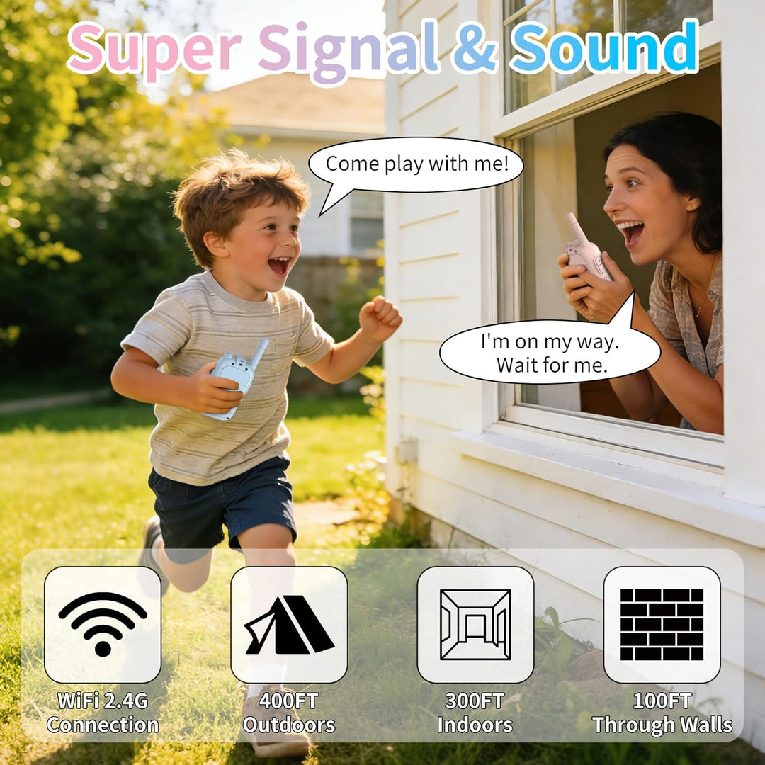 Walkie Talkies para niños, paquete de 2 walkie talkies de video con...