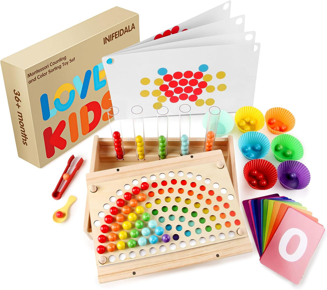 INIFEIDALA Juguetes Montessori de Aprendizaje para Niños Pequeños d...