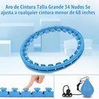 OurStarry - Aro de Ejercicio con Peso de 34 Nudos de Tamaño Grande, Anillo Inteligente de Cintura para Pérdida de Peso en Adultos
