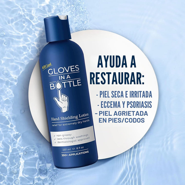 Blindaje de guantes en una botella Loción \u2013 Ideal para piel se...