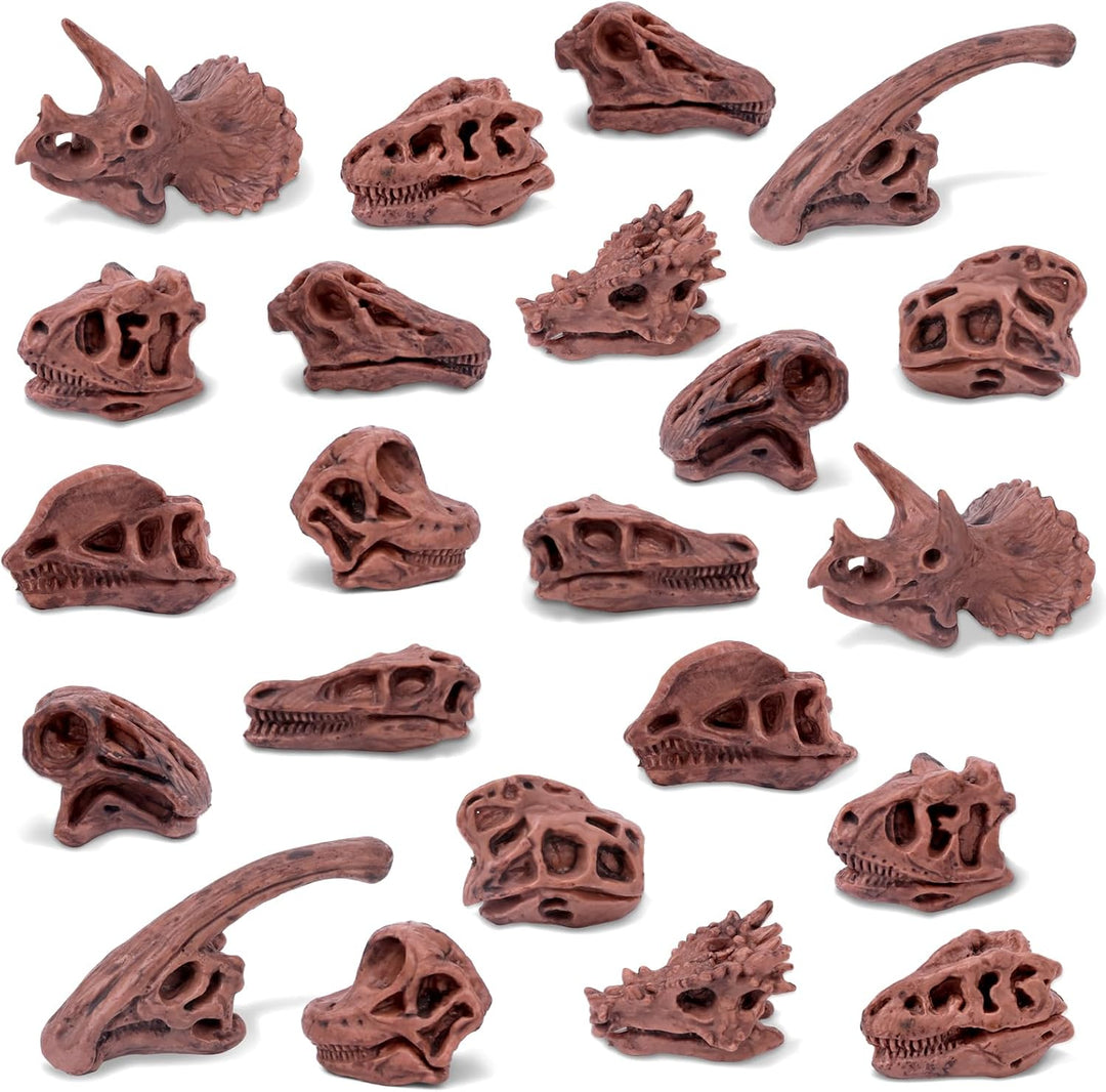 Zealor Hueso de dinosaurio de 24 piezas para caja de arena