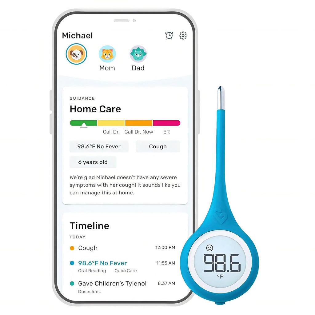 Kinsa Termómetro digital inteligente QuickCare, aprobado por la FDA