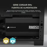 CORSAIR RM850x ATX 3.1 PCIe 5.1 Ready Fuente de alimentación totalm...