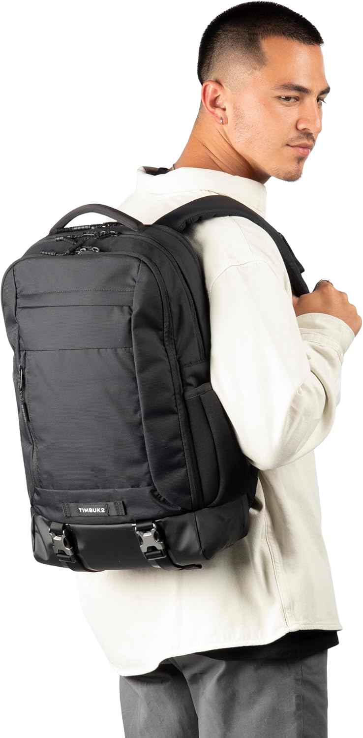 Timbuk2 Authority Mochila para laptop Deluxe, Eco Negro Deluxe