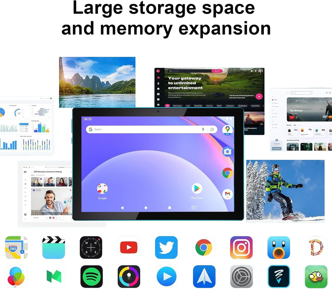Tablet Android 15, tabletas de 10 pulgadas, 8GB RAM+32GB ROM\/2TB e...