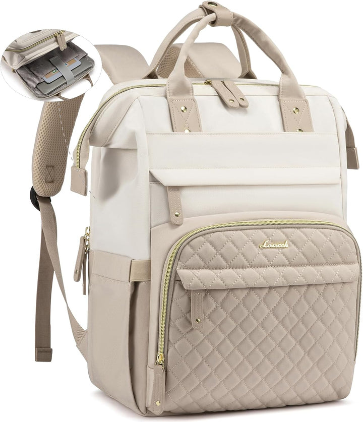 LOVEVOOK - Mochila para laptop de mujer, 15.6'' impermeable...