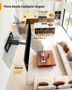 Perlegear Soporte de pared grande de movimiento completo para televisores