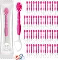 nicedae 60Ct Mini cepillo de dientes desechable de viaje a granel c...