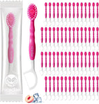nicedae 60Ct Mini cepillo de dientes desechable de viaje a granel c...