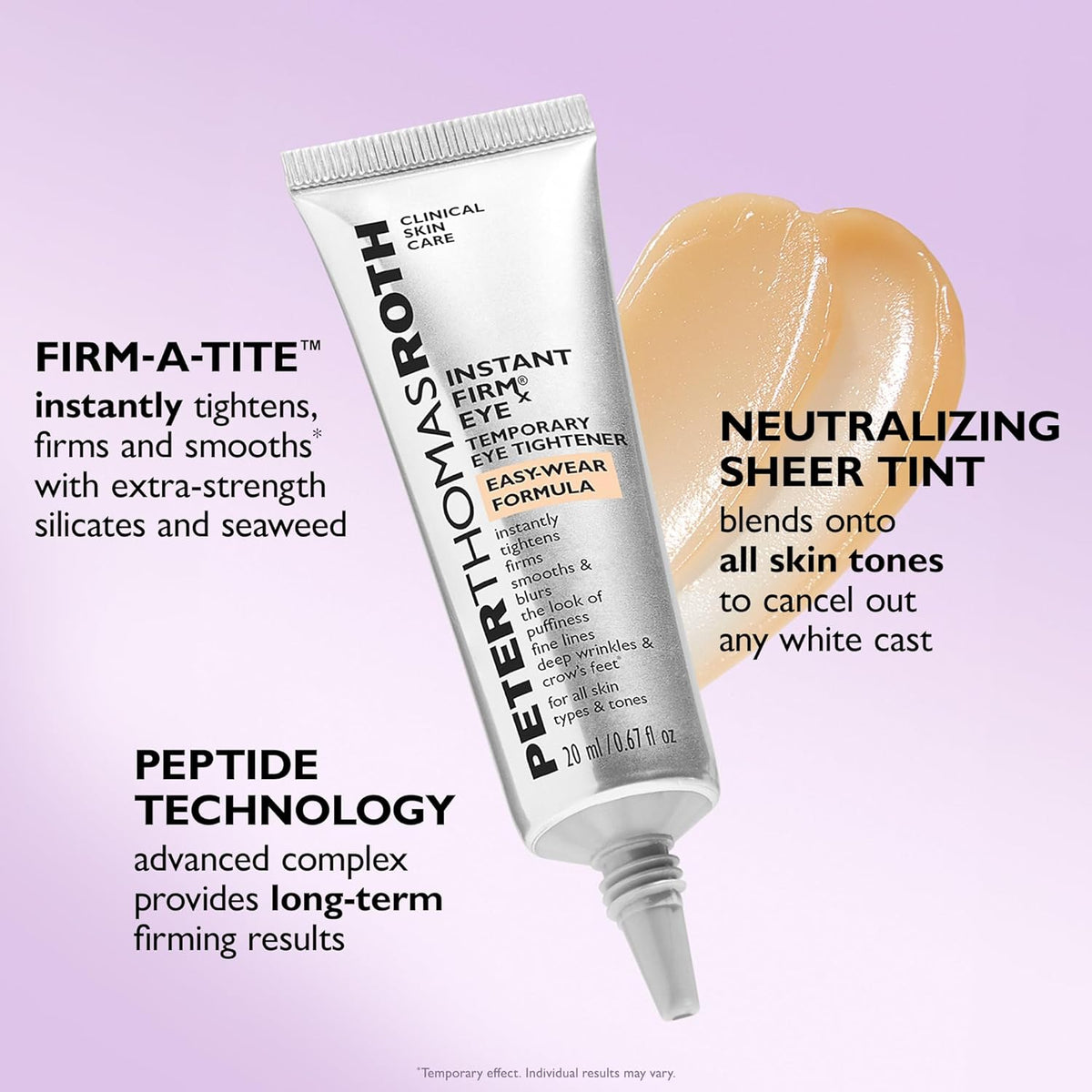 Peter Thomas Roth | Tensor de ojos temporal FIRMx® Fórmula de fácil...