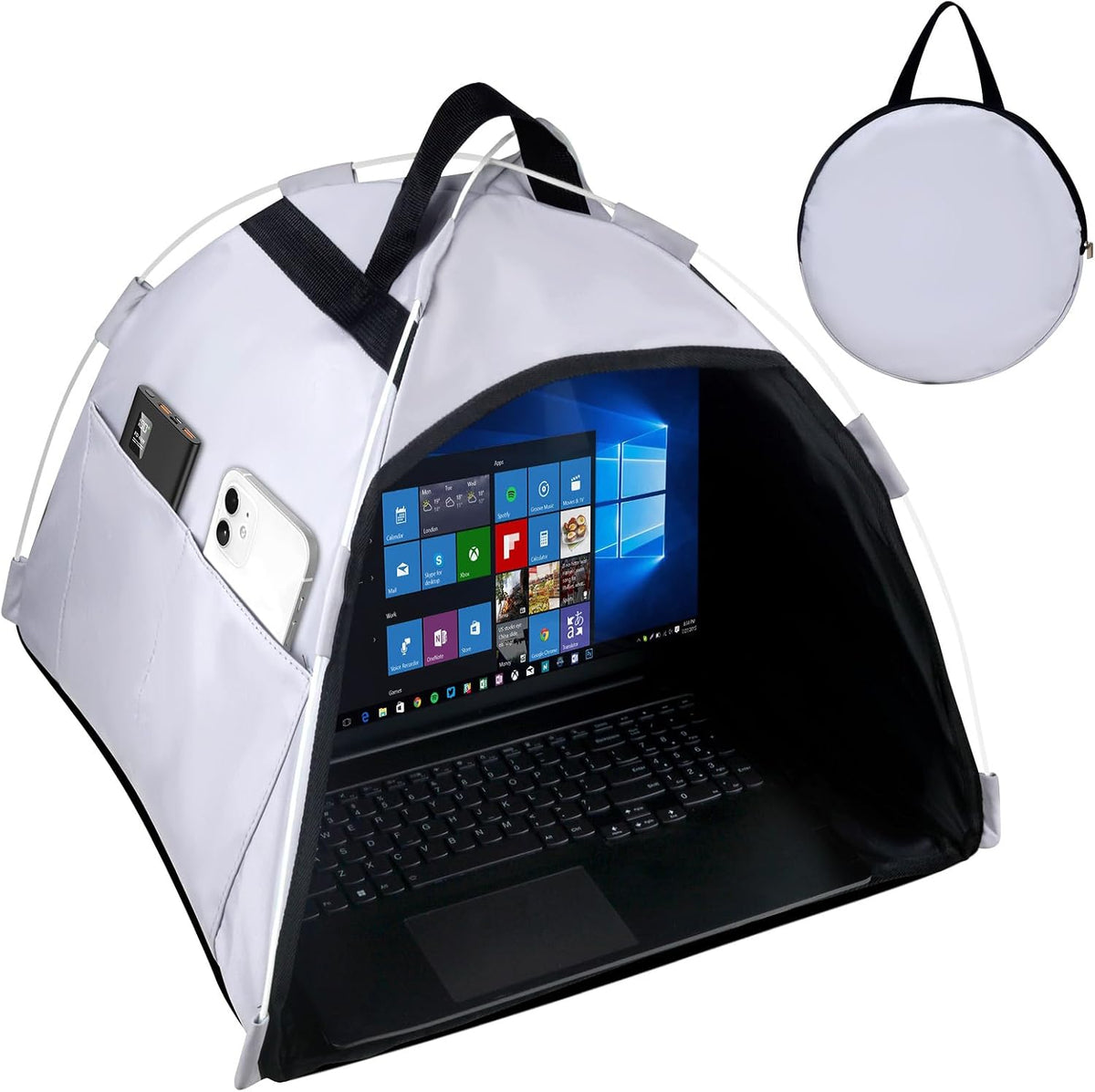 HoYiXi Parasol universal para laptop y protección plegable de priva...