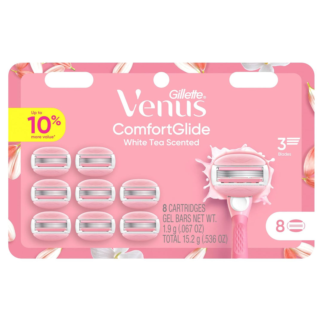 Venus ComfortGlide White Tea - Cuchillas de afeitar para mujer, con...