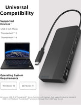 Lenovo Base de viaje USB-C de doble pantalla con adaptador de corri...