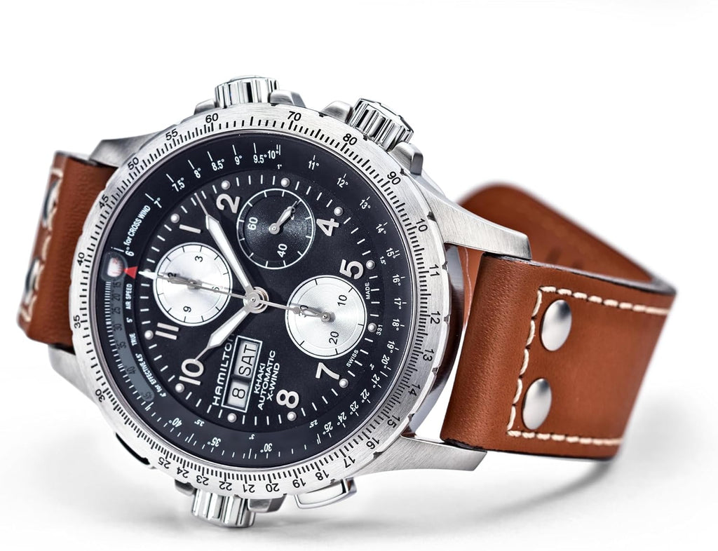 Hamilton Khaki Aviation Reloj automático para hombre, caja de acero