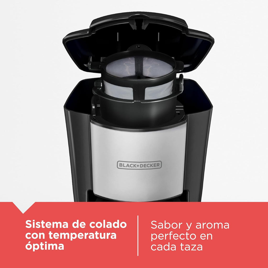 Black + Decker cafetera individual (de una sola ración), Negro, CM618